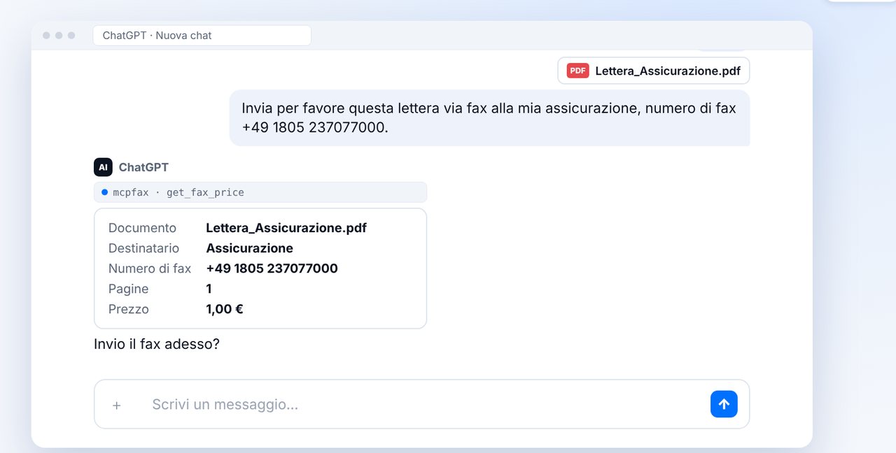 Panoramica del prezzo prima dell’invio