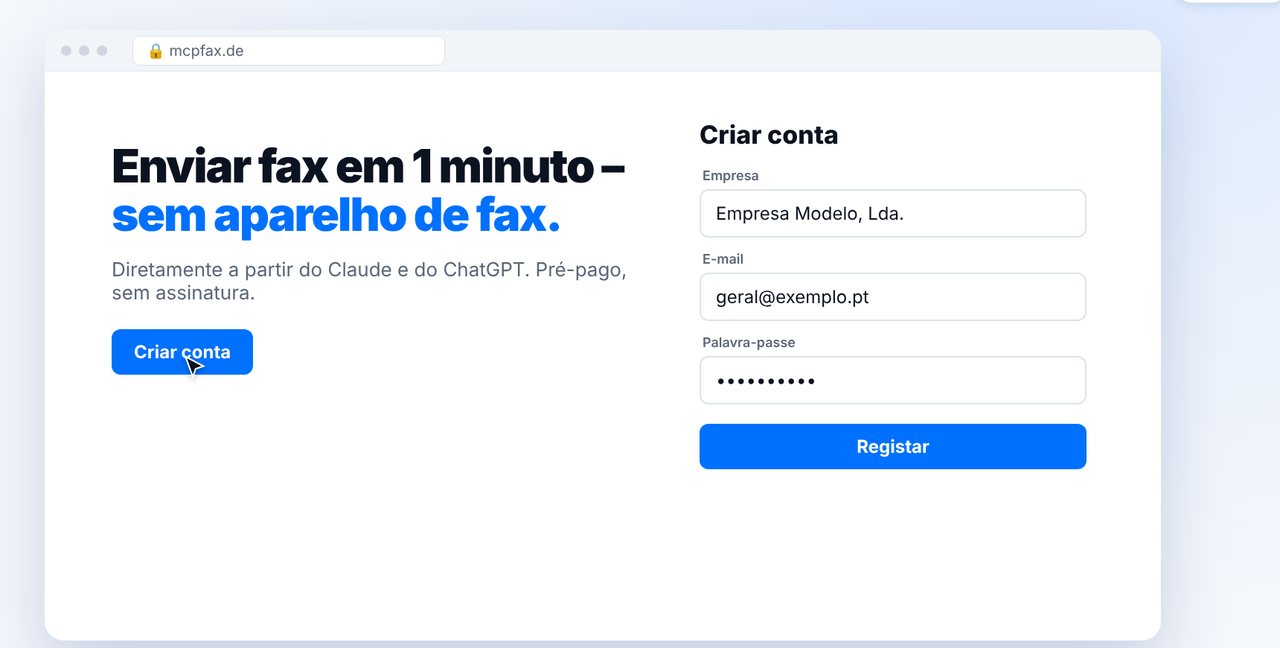 Registo em mcpfax.de