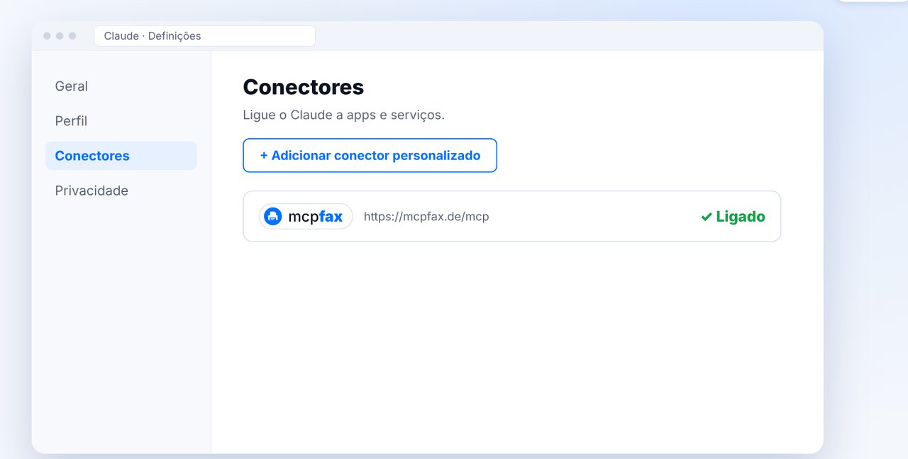 O mcpfax está ligado