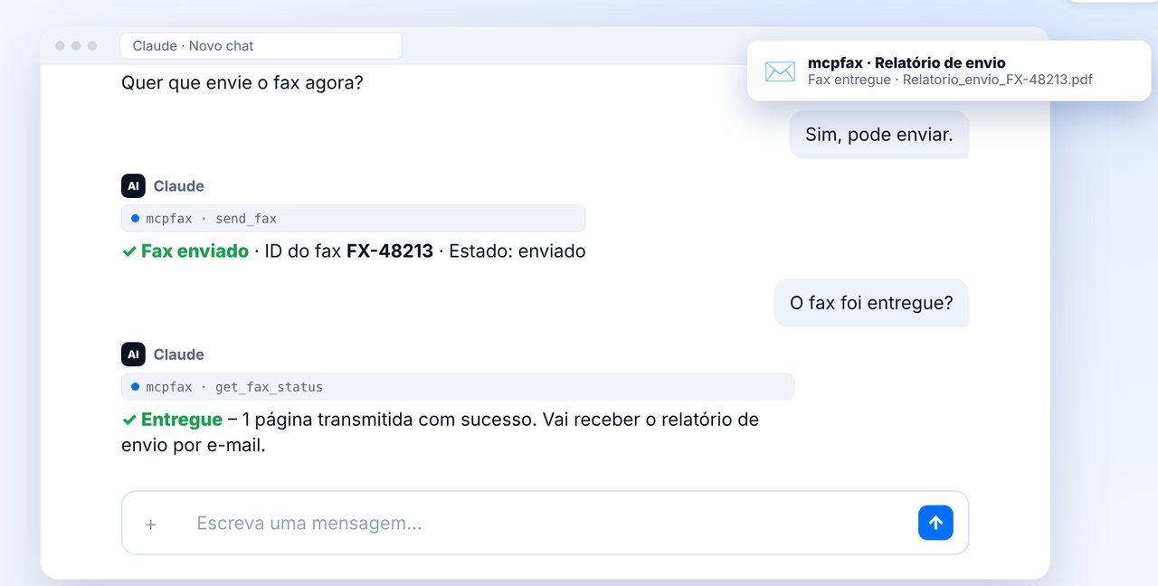 Fax entregue, relatório de envio por e-mail