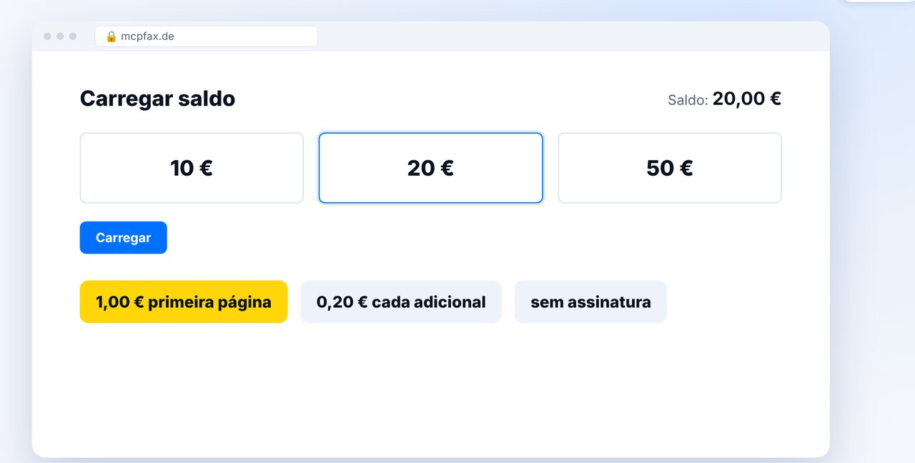 Carregar saldo com tabela de preços