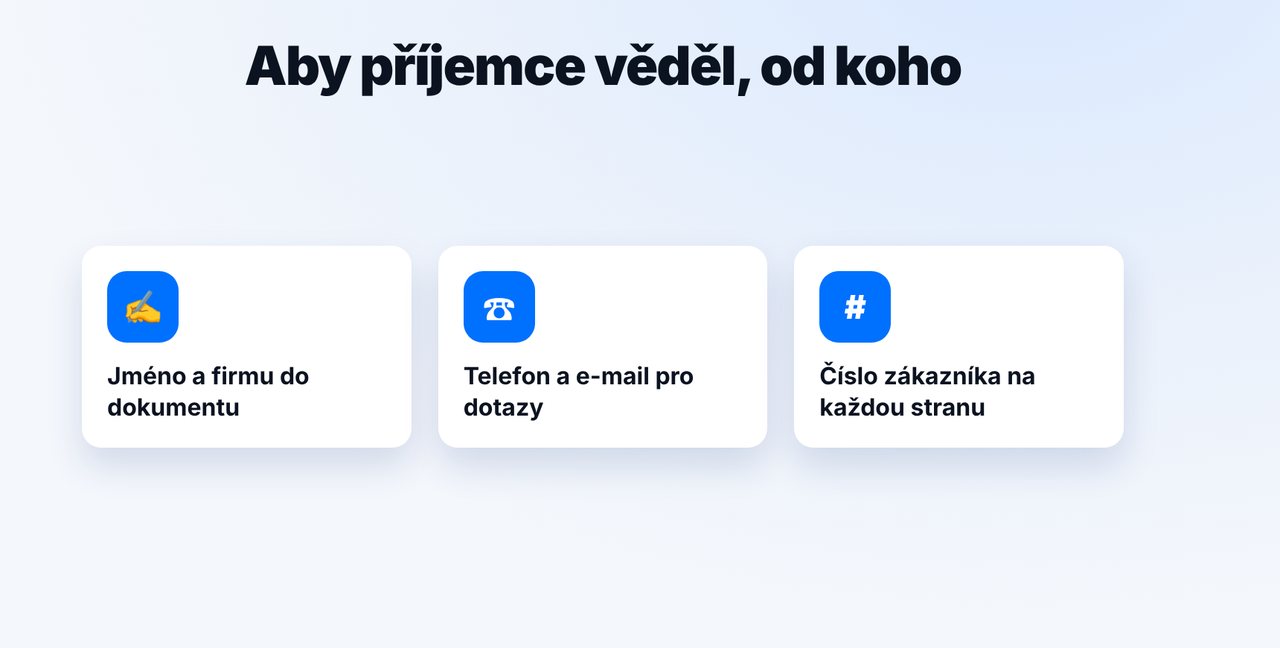 Kontakty do dokumentu