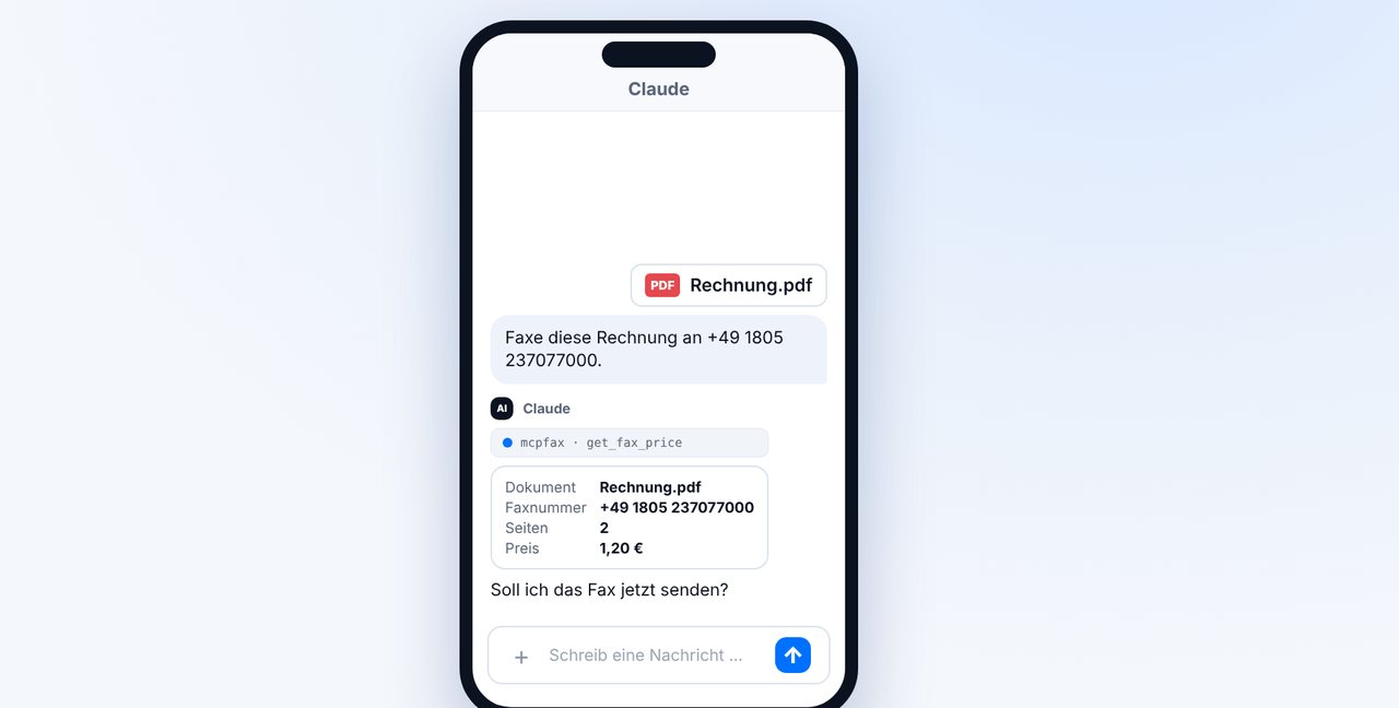 In der Claude-App senden