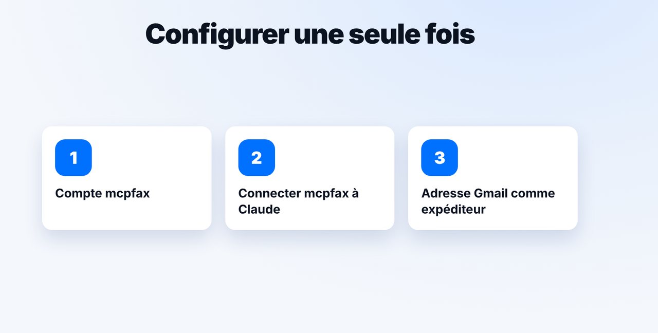 Configurer une seule fois