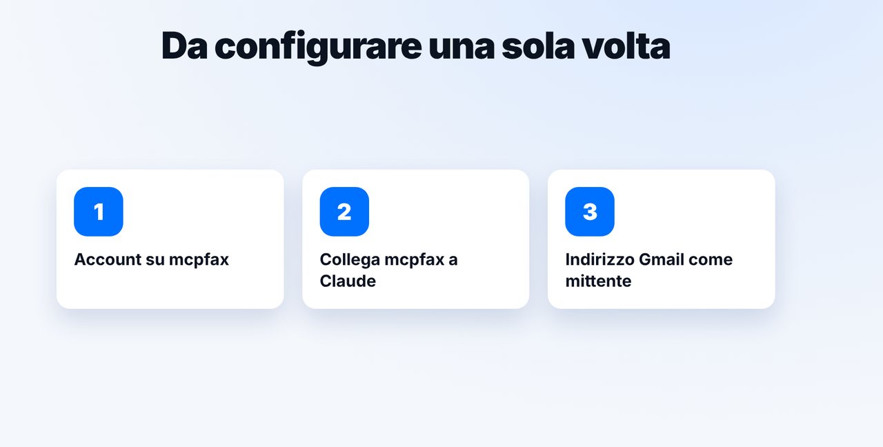 Configura una sola volta