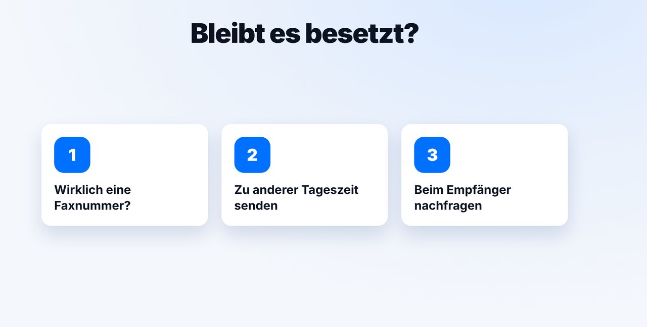 Bleibt es besetzt