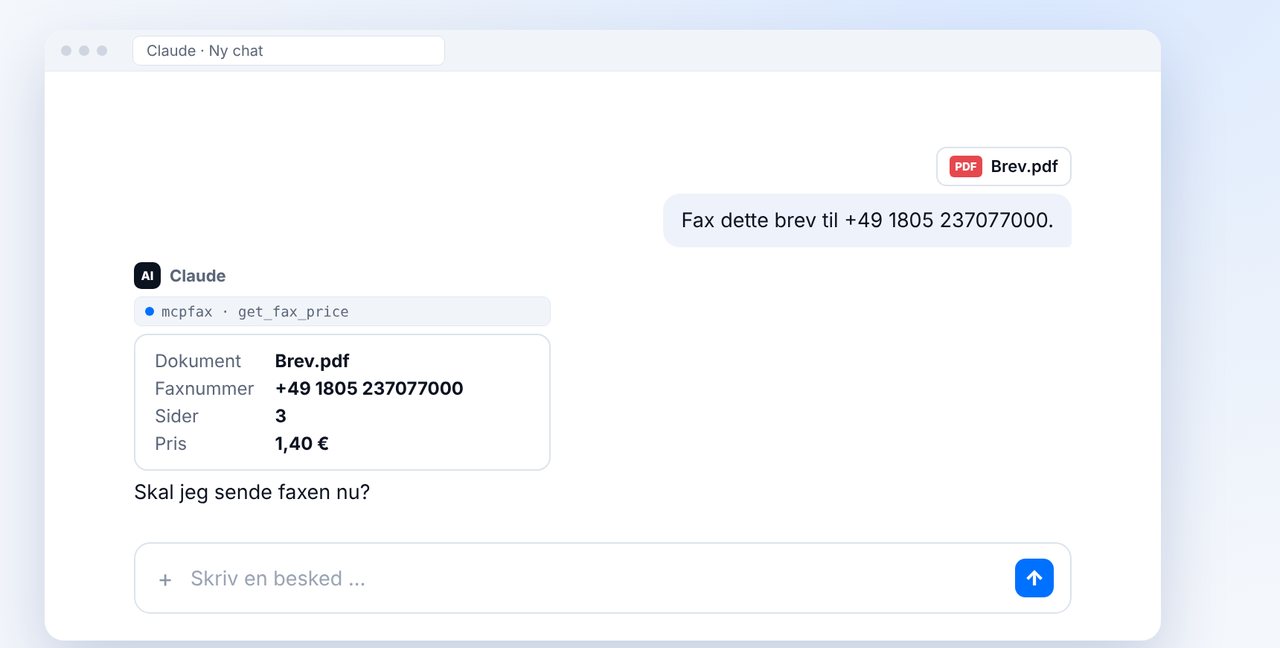 Send faxen i chatten