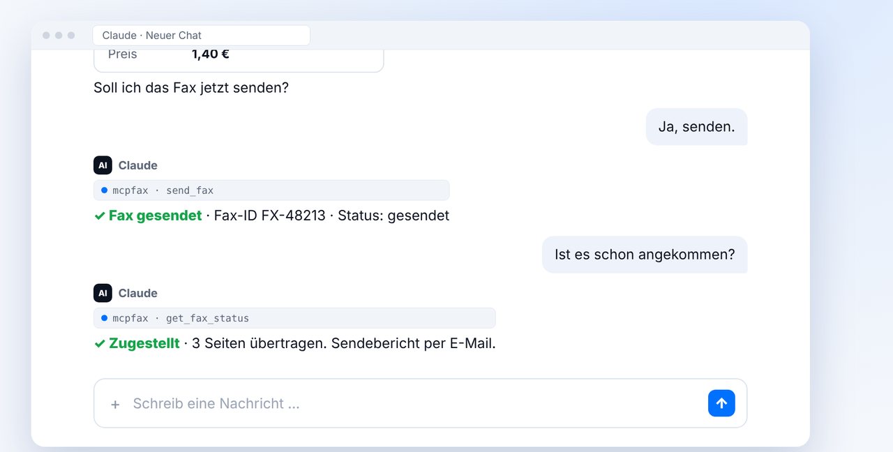 Nach ein paar Minuten nachfragen