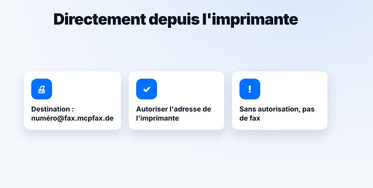 Ou : scan vers e-mail