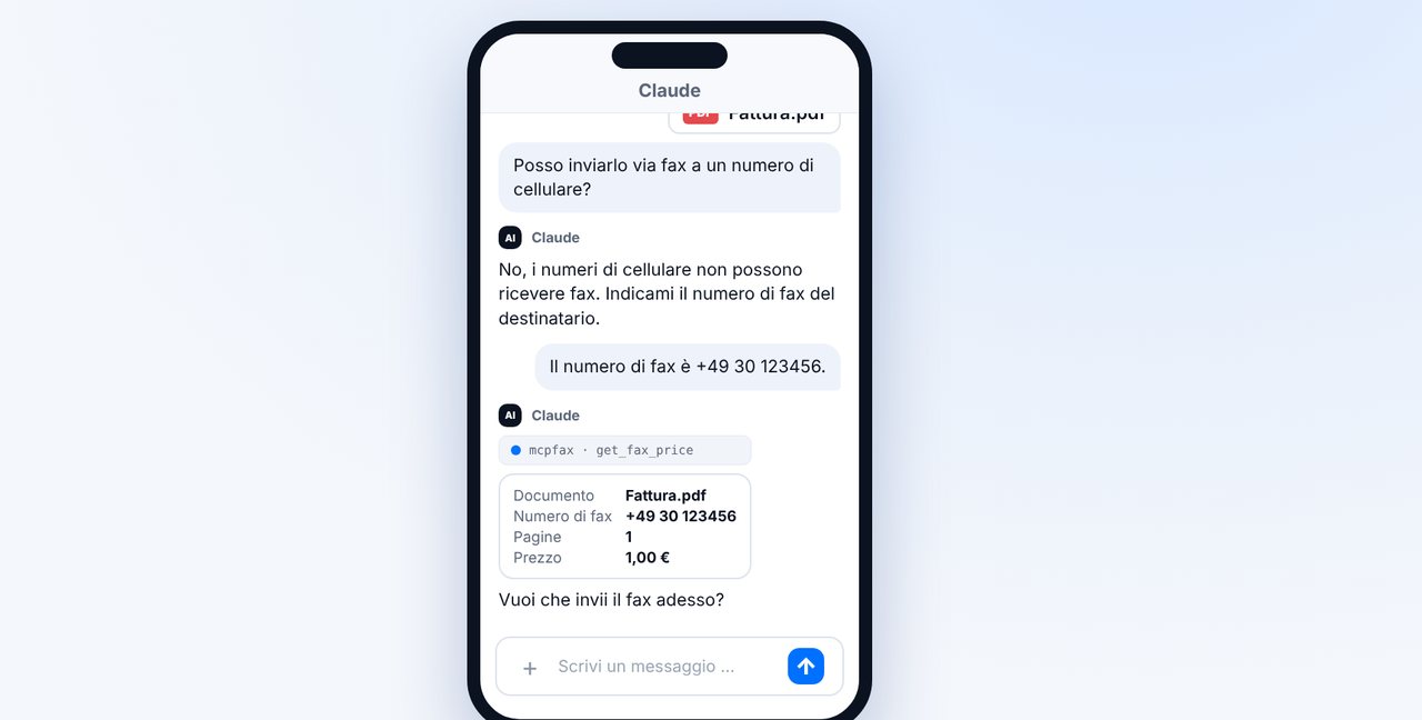In chat indica il numero di fax