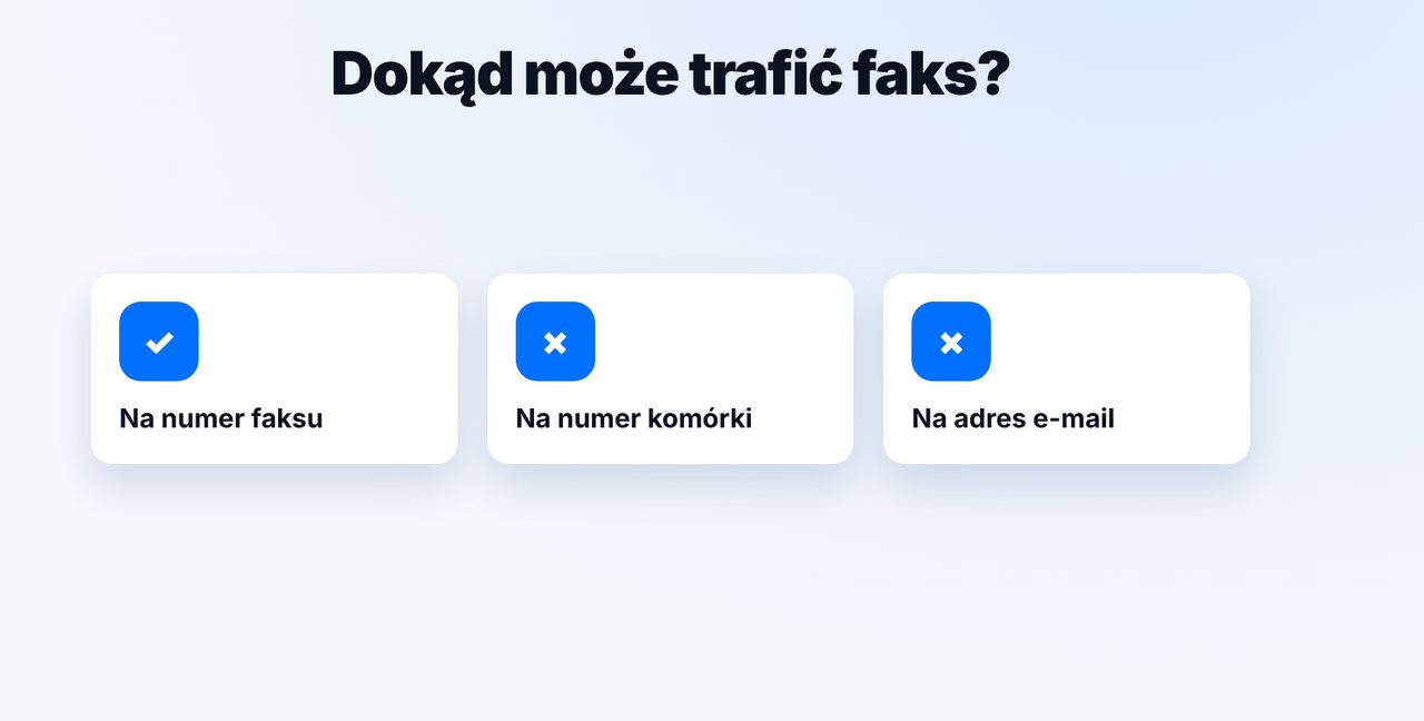 Celem musi być numer faksu