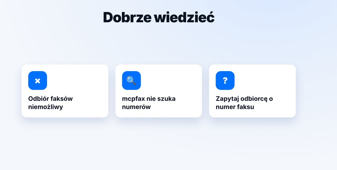 Poznaj ograniczenia