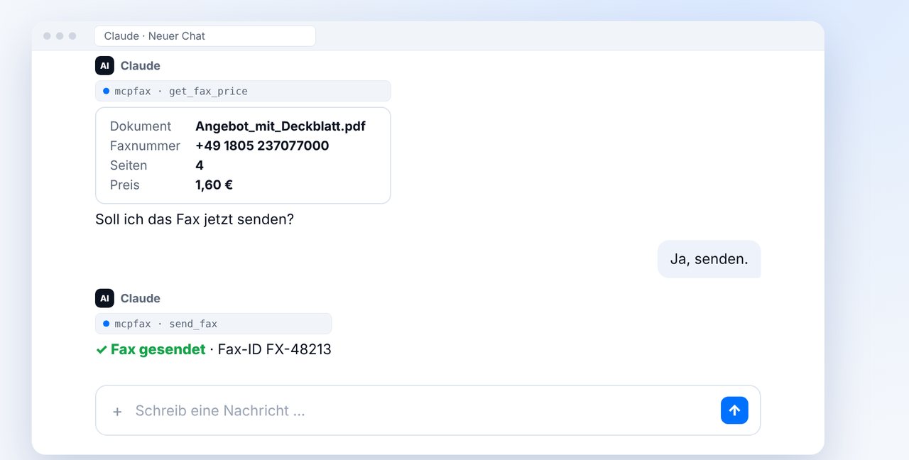 Senden und Seitenzahl prüfen