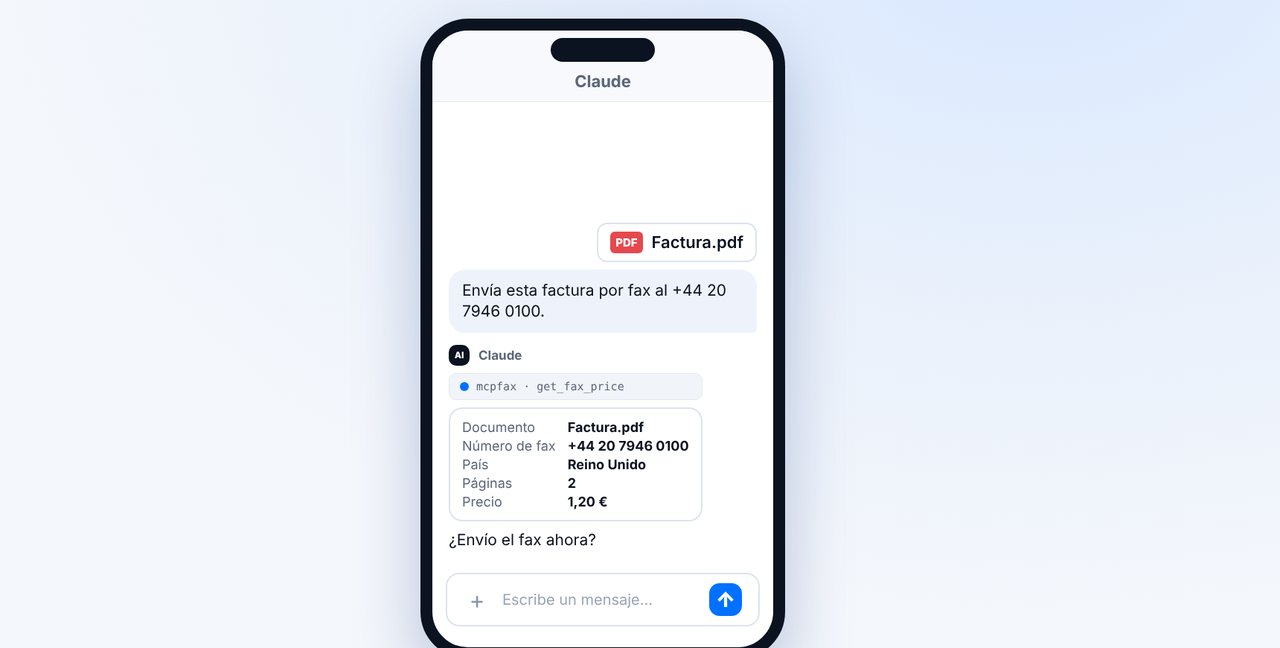 Enviar desde la app de Claude