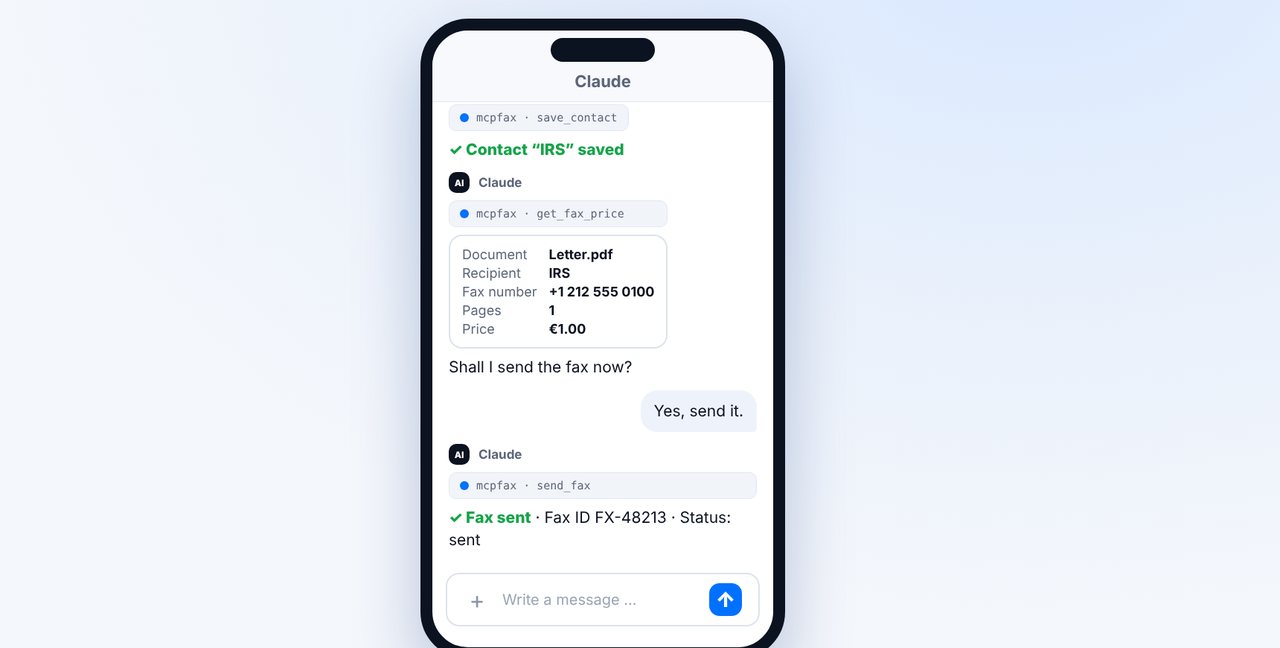 Confirm and send