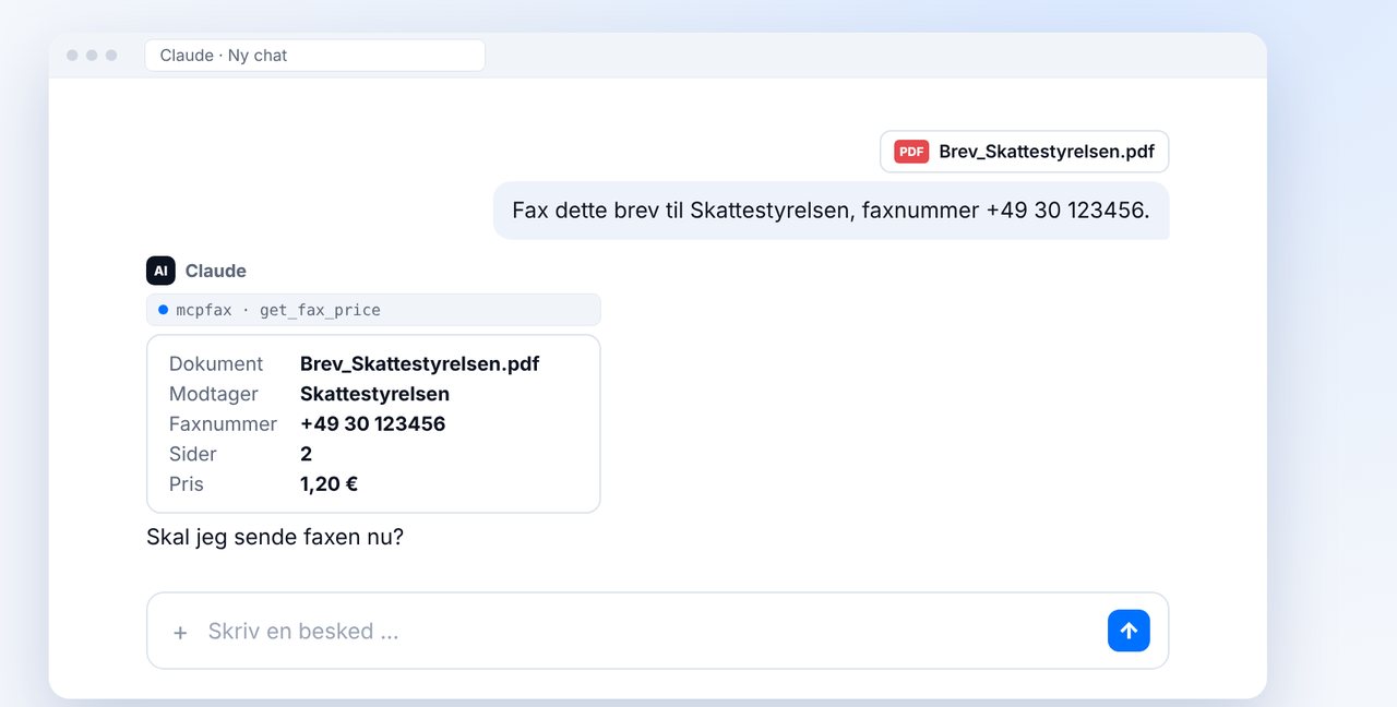 Send dokumentet i chatten