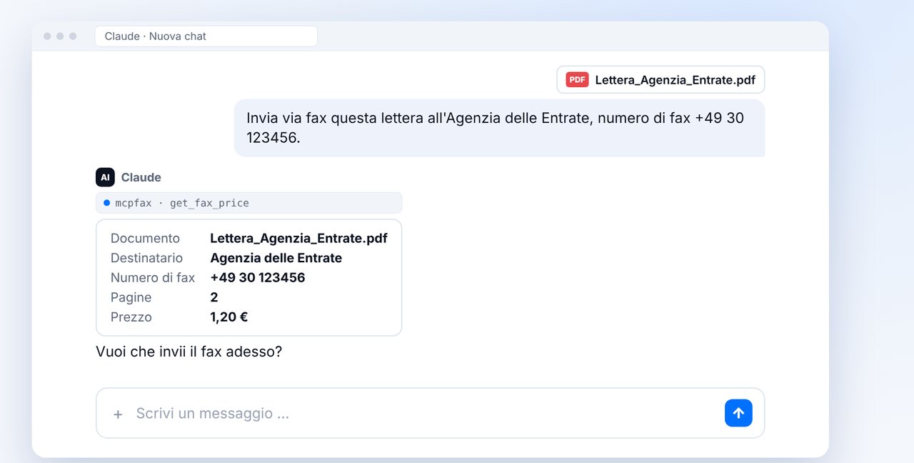 Invia il documento in chat