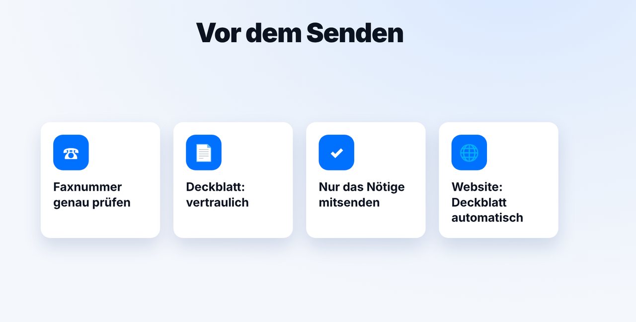 Sorgfältig vorbereiten