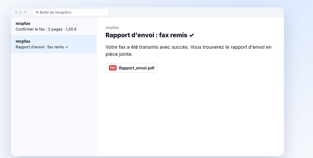Confirmer et recevoir le rapport