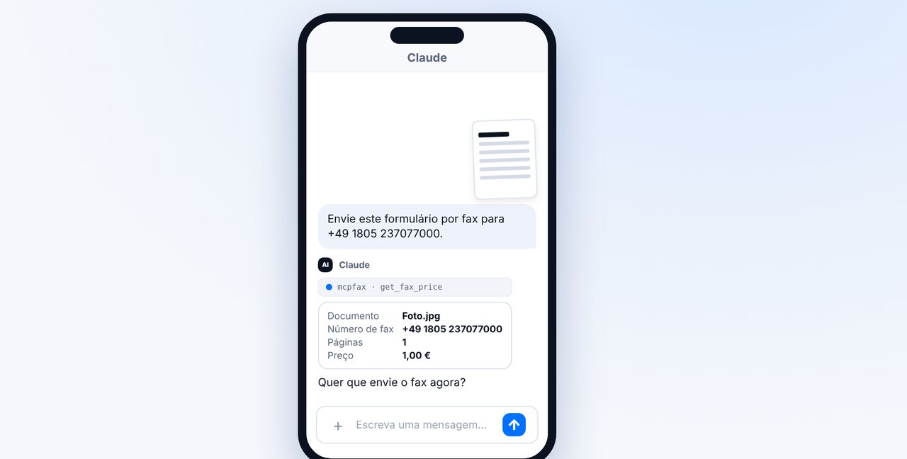 Indicar o número de fax e verificar o preço