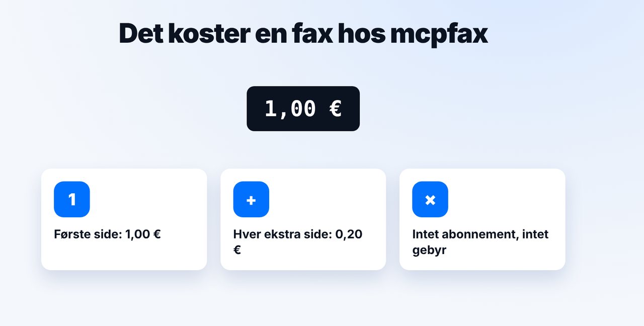 Prisen hos mcpfax