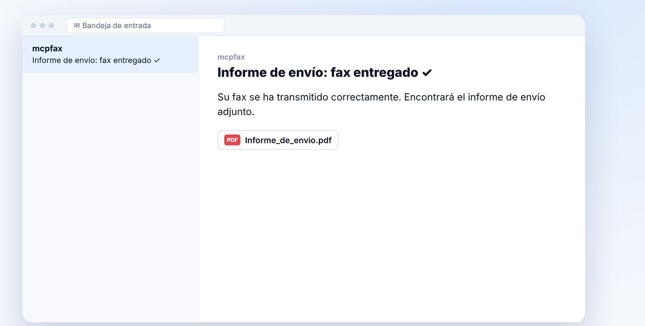 Archivar el informe de envío