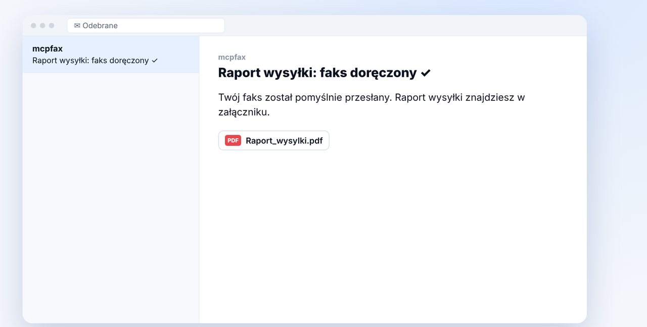 Zachowaj raport wysyłki