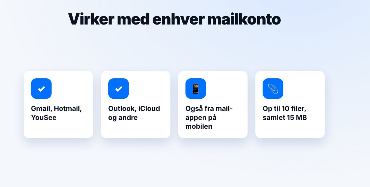 Gælder for enhver mailkonto
