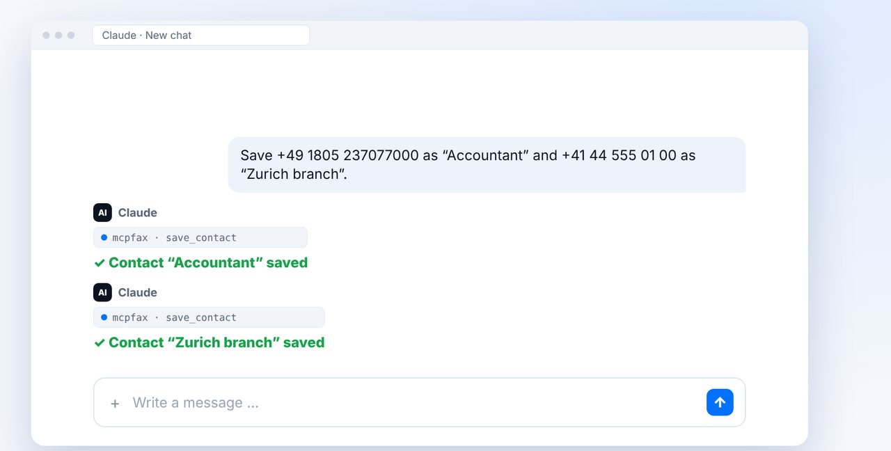 Save recipients as contacts