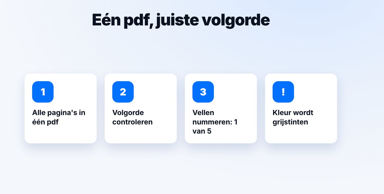 Alle pagina's in één pdf