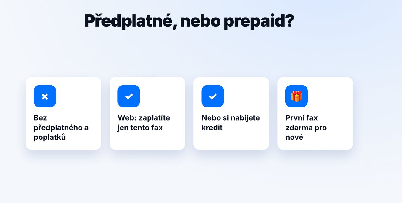 Vyberte cestu: bez účtu, nebo s kreditem