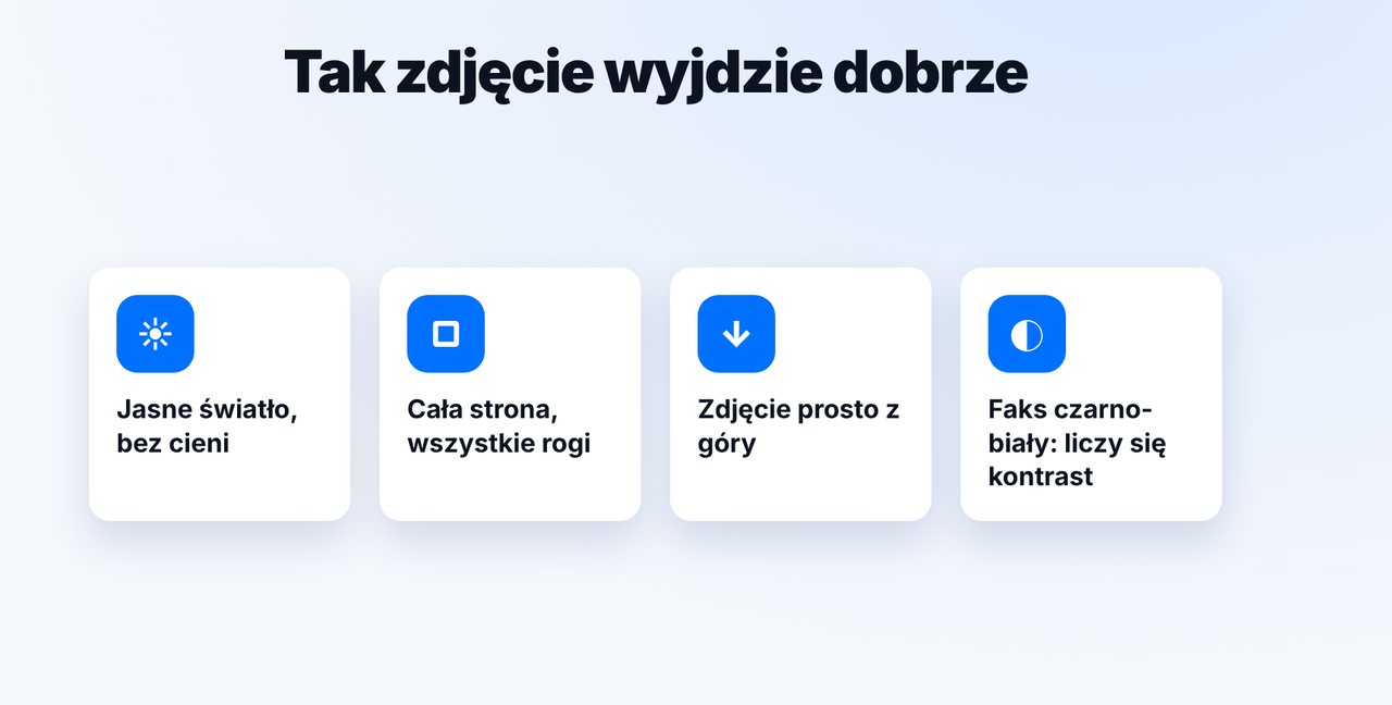 Zadbaj o światło i kontrast