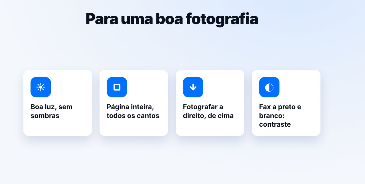 Cuidar da luz e do contraste