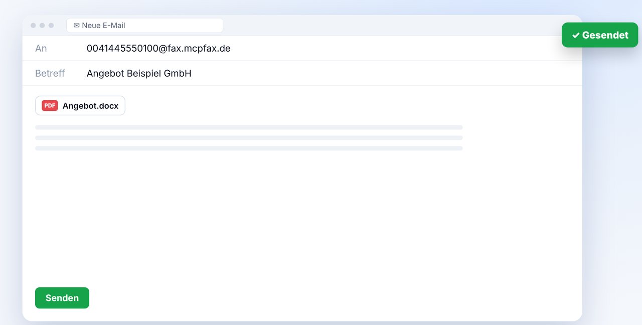 Oder aus dem E-Mail-Programm