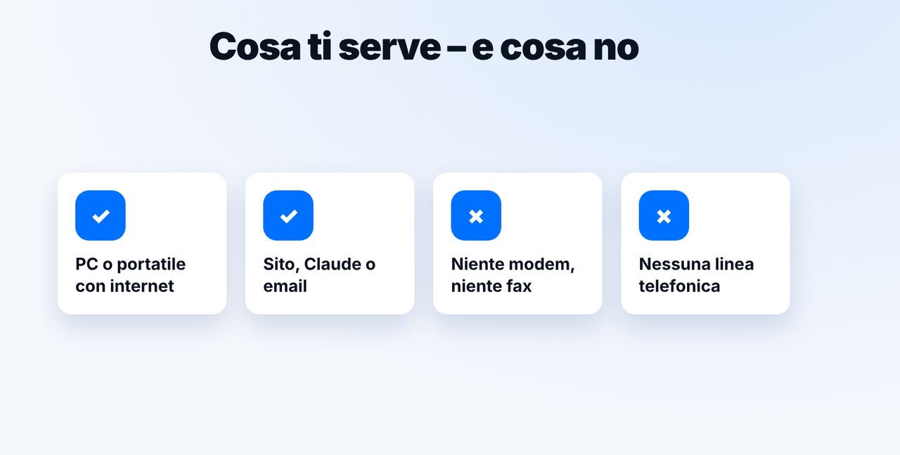 Cosa ti serve