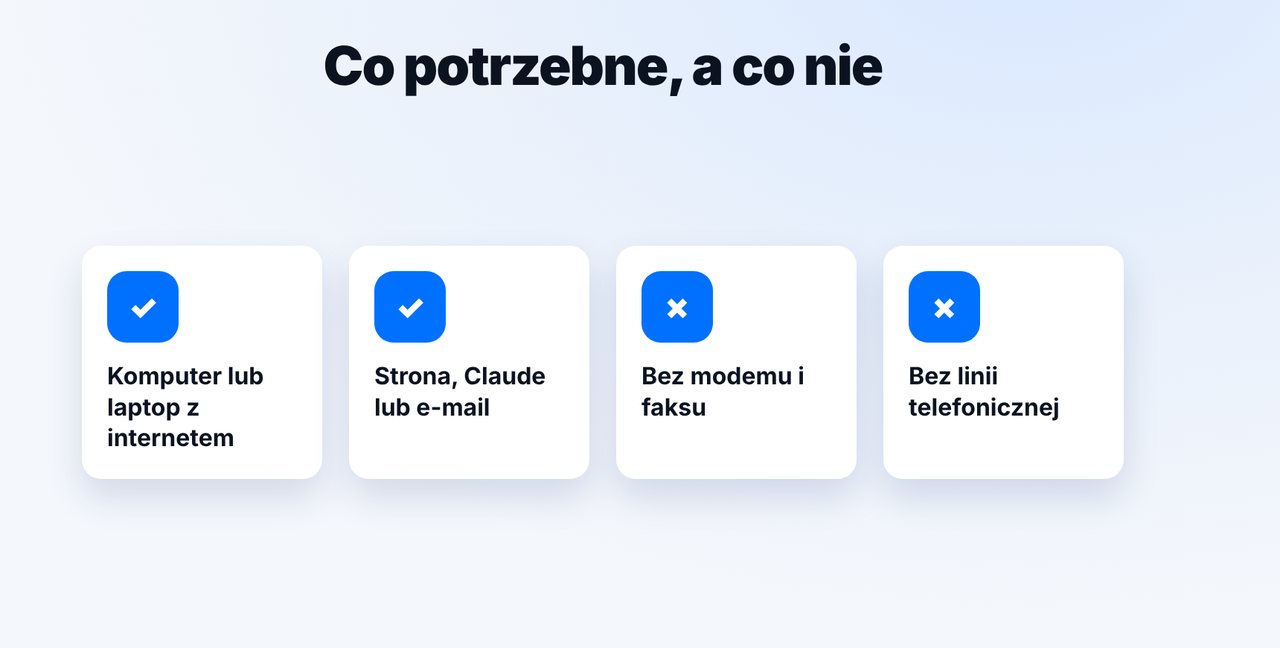 Czego potrzebujesz