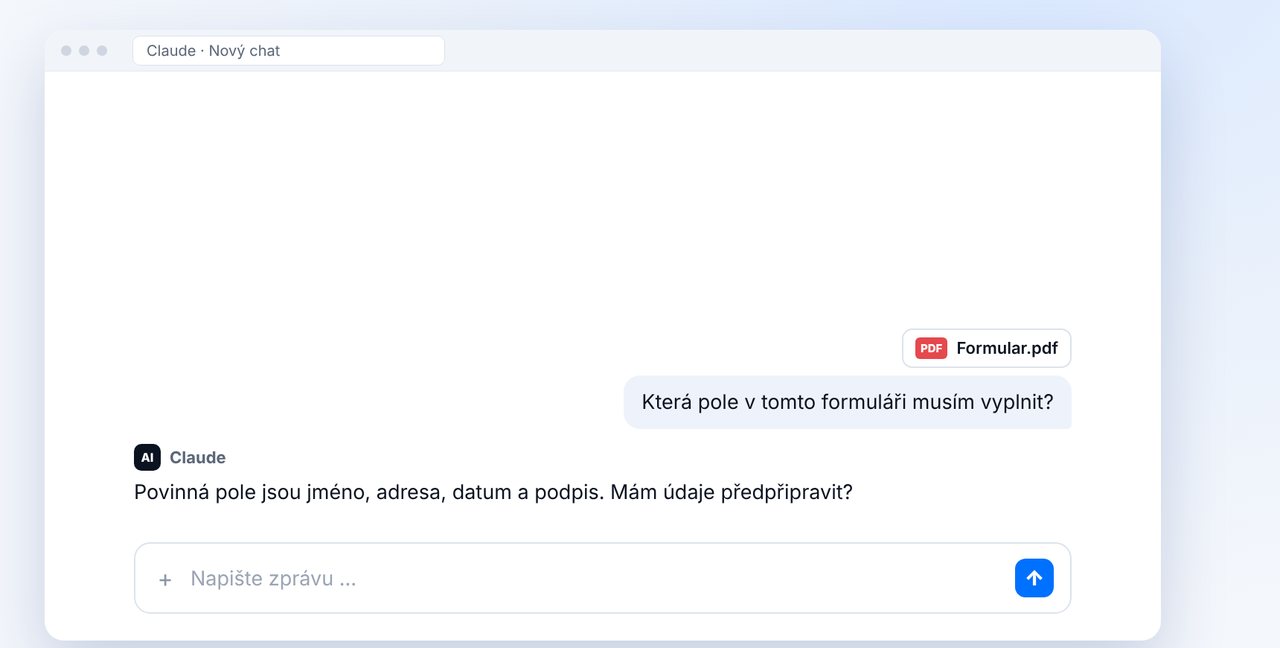 Požádejte Claude o pomoc