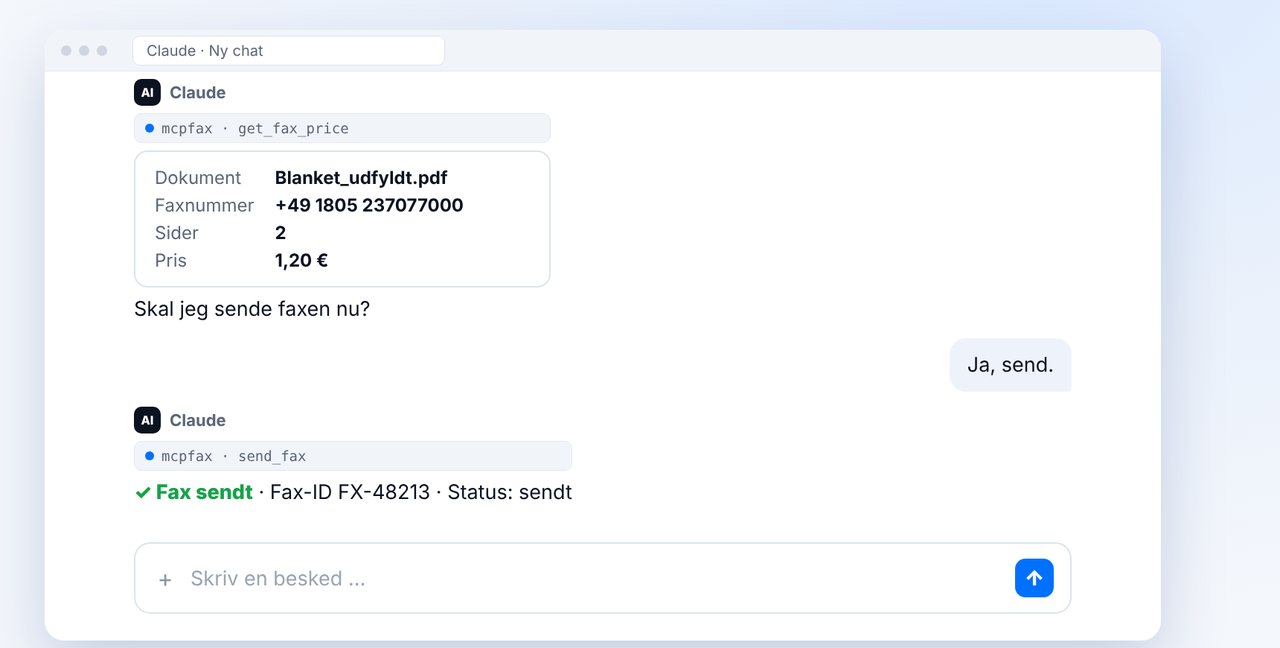 Fax og bekræft