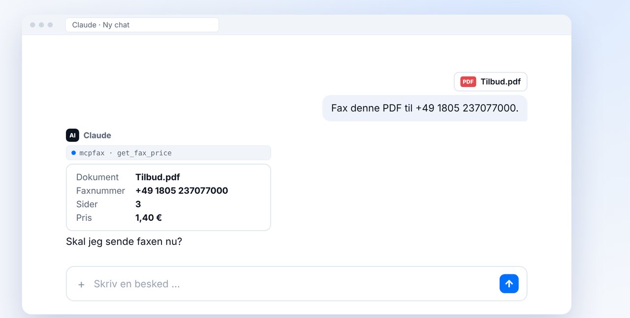 Vedhæft PDF'en i chatten