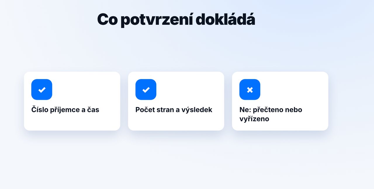 Vězte, co potvrzení dokládá