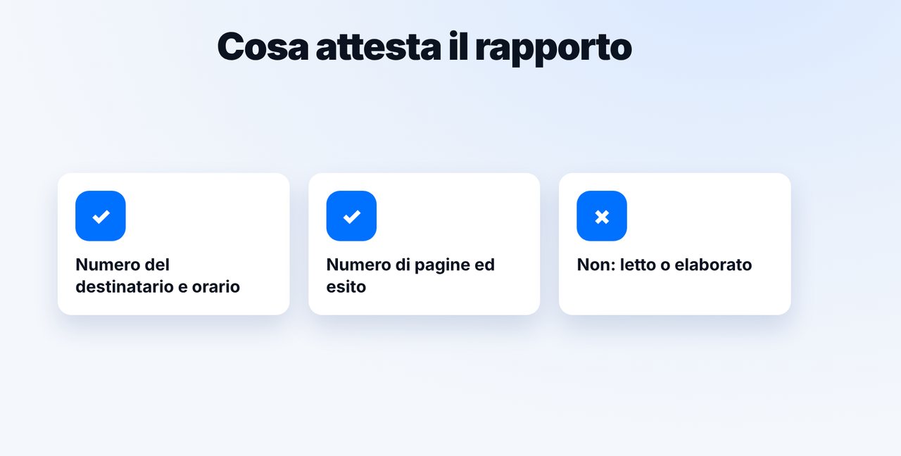 Sapere cosa attesta il rapporto