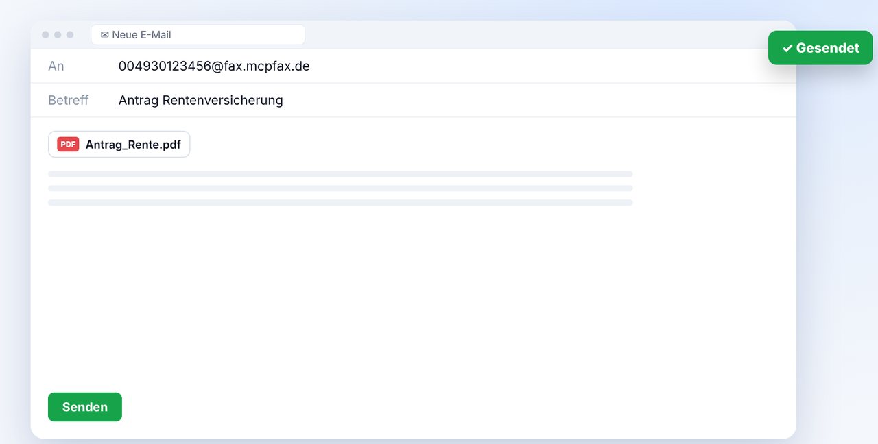 E-Mail mit Anhang senden