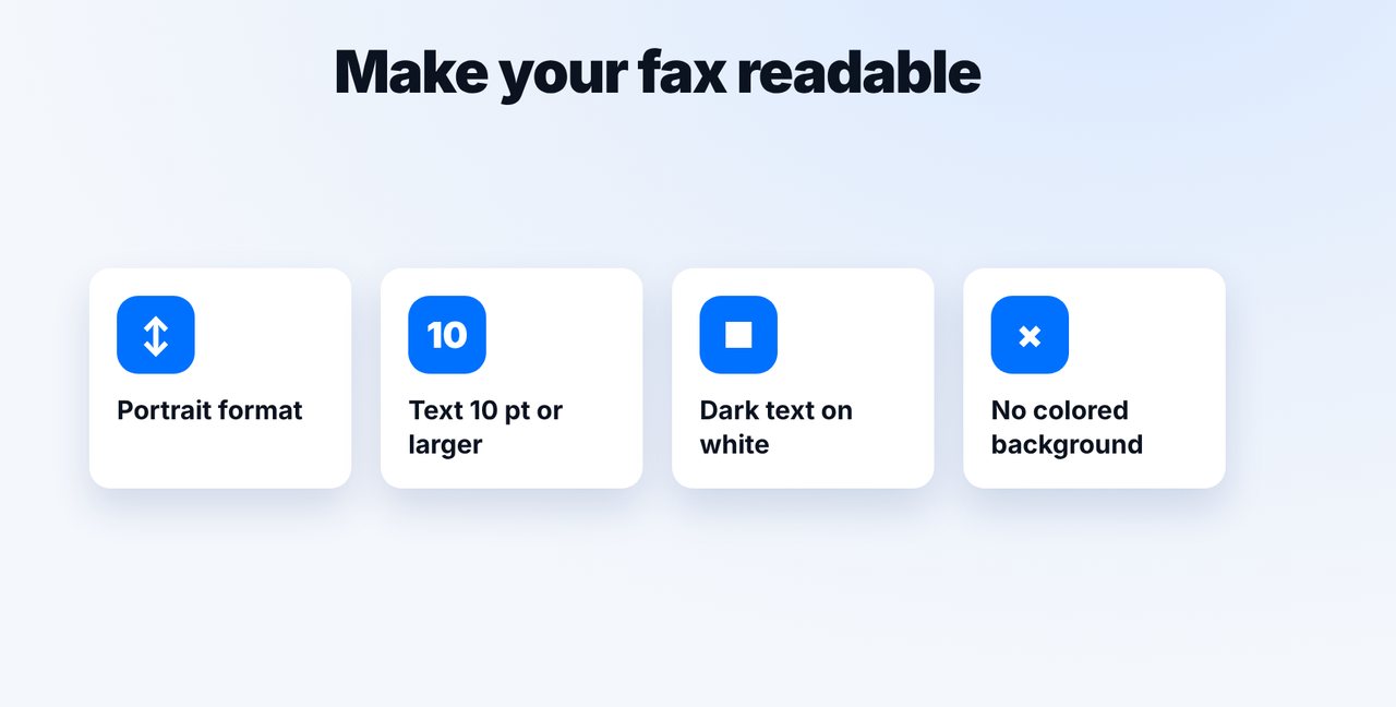 Set up the document correctly