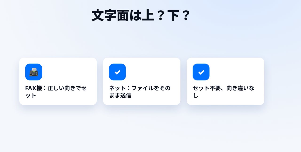 向き?ネットなら関係なし