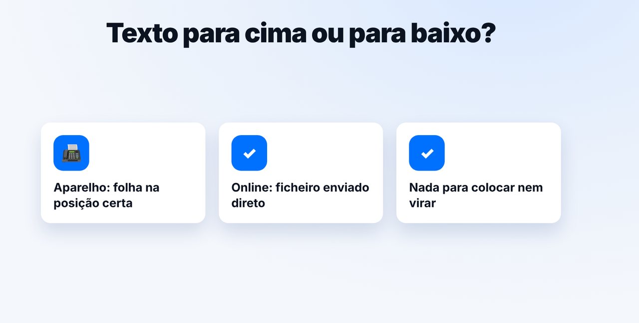Orientação? Online não importa