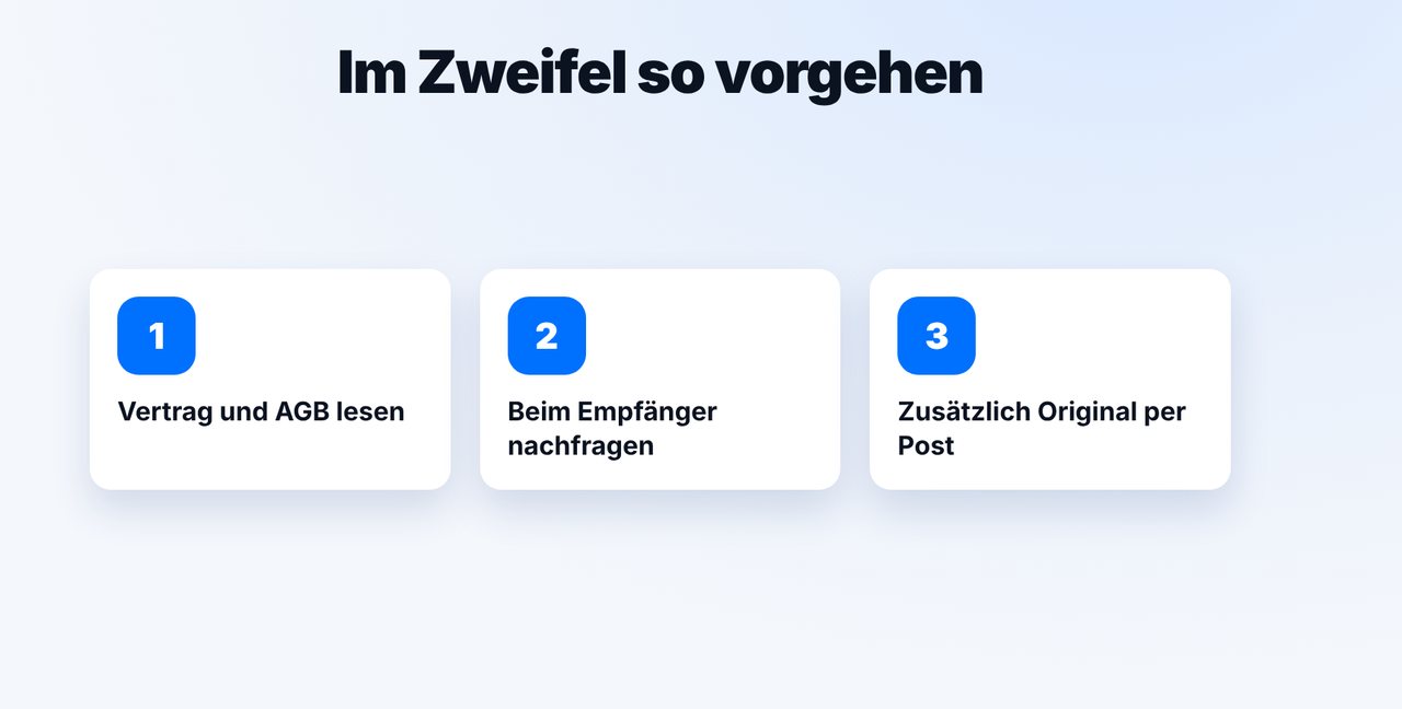 Im Zweifel absichern