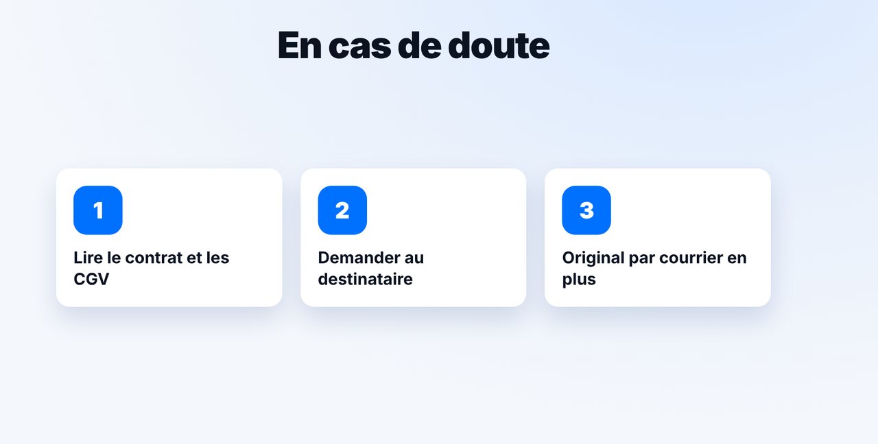 En cas de doute, assurer