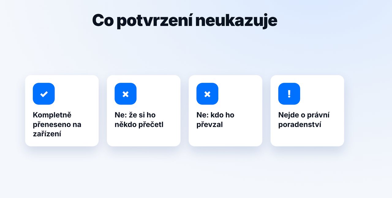 Znejte omezení
