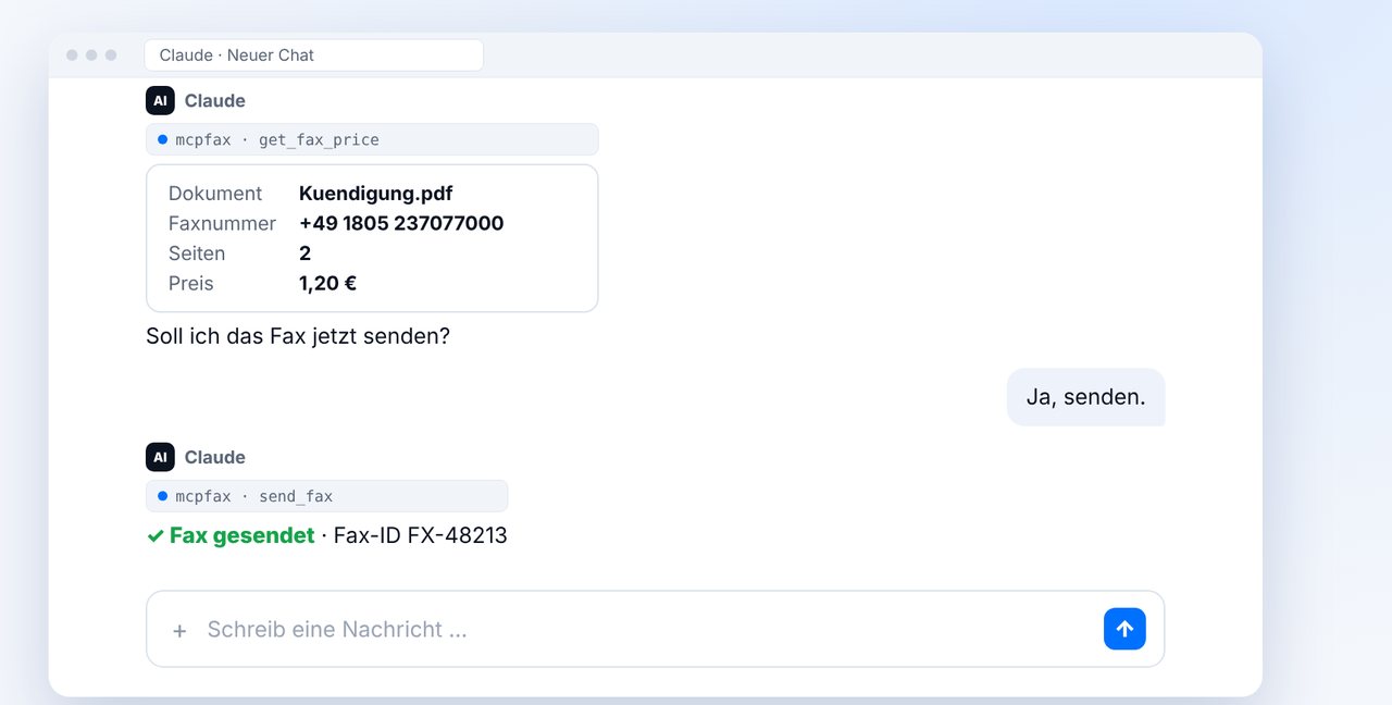 Fax senden