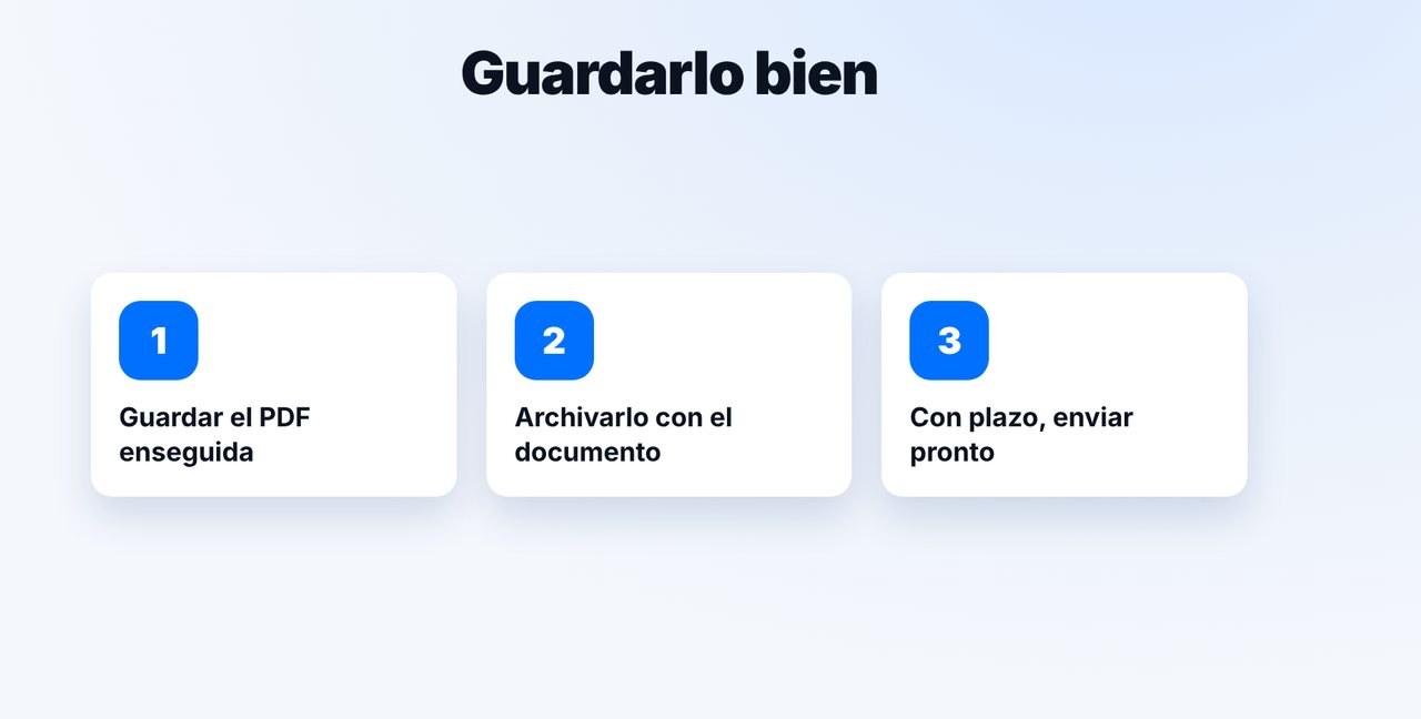 Guardar el informe